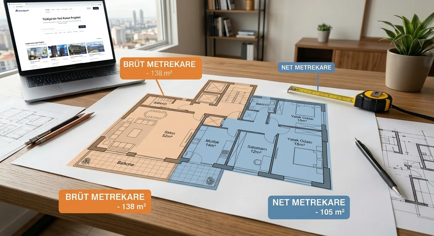 Brüt ve Net Metrekare Farkı Nedir?