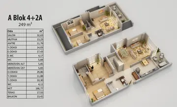 4+2 kat planı