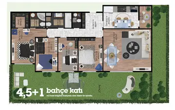 4+1 kat planı
