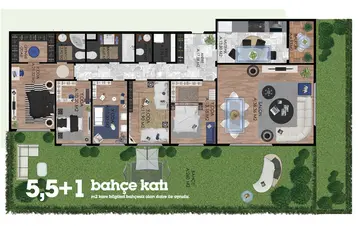5+1 kat planı