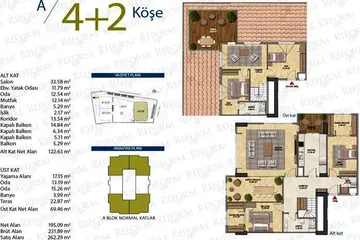 4+2 kat planı