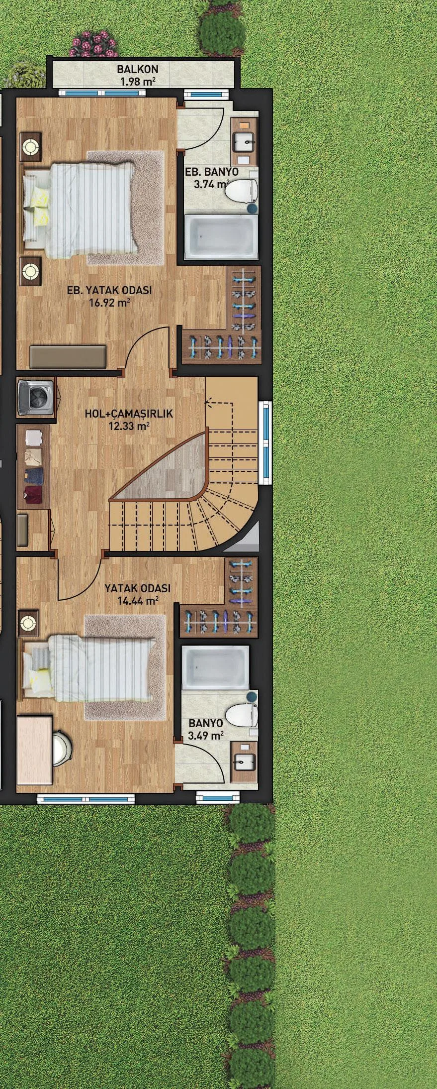 2+1 kat planı