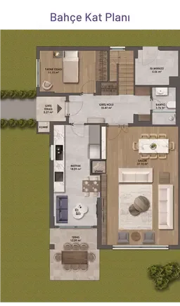 4+1 kat planı