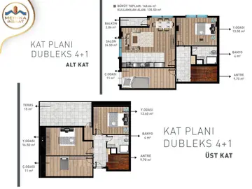 4+1 kat planı