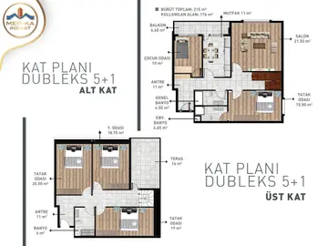5+1 kat planı