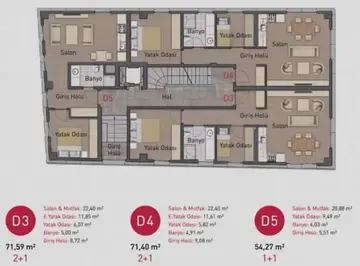 2+1 kat planı