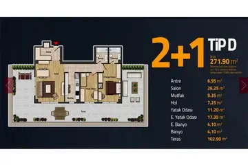 2+1 kat planı