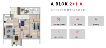2+1 kat planı
