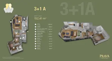 3+1 kat planı