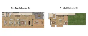 4+1 kat planı