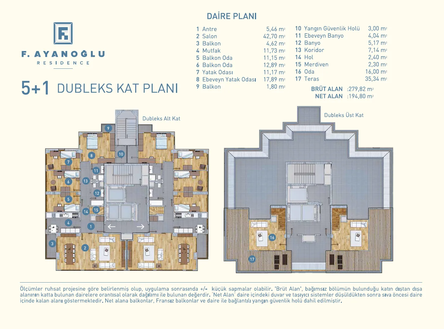 5+1 kat planı