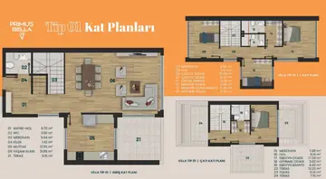 4+1 kat planı
