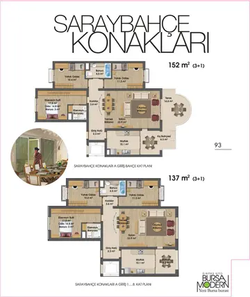 3+1 kat planı