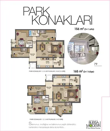 3+1 kat planı