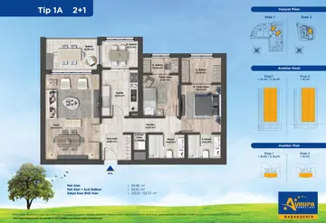2+1 kat planı