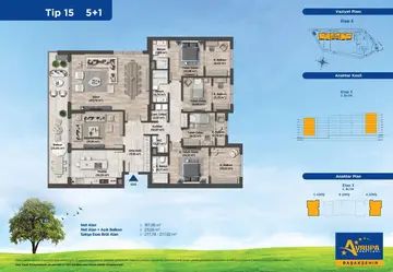 5+1 kat planı