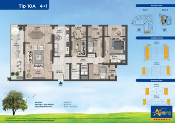 4+1 kat planı