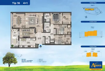 4+1 kat planı