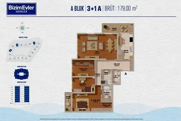 3+1 kat planı