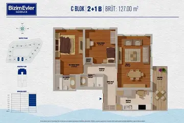 2+1 kat planı