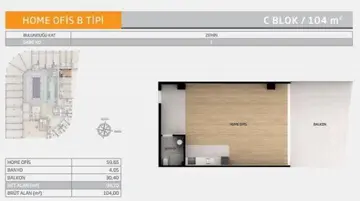 1 kat planı