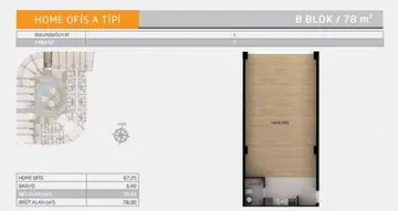 1 kat planı