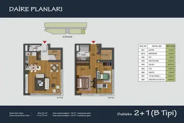 2+1 kat planı