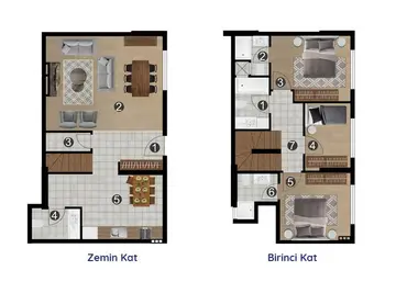 3+1 kat planı