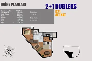 2+1 kat planı