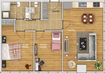 2+1 kat planı