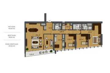 4+1 kat planı