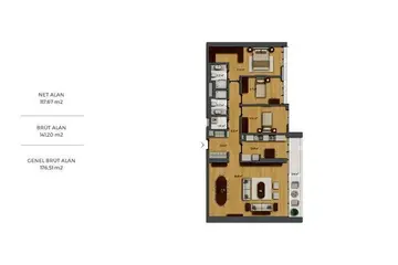 4+1 kat planı