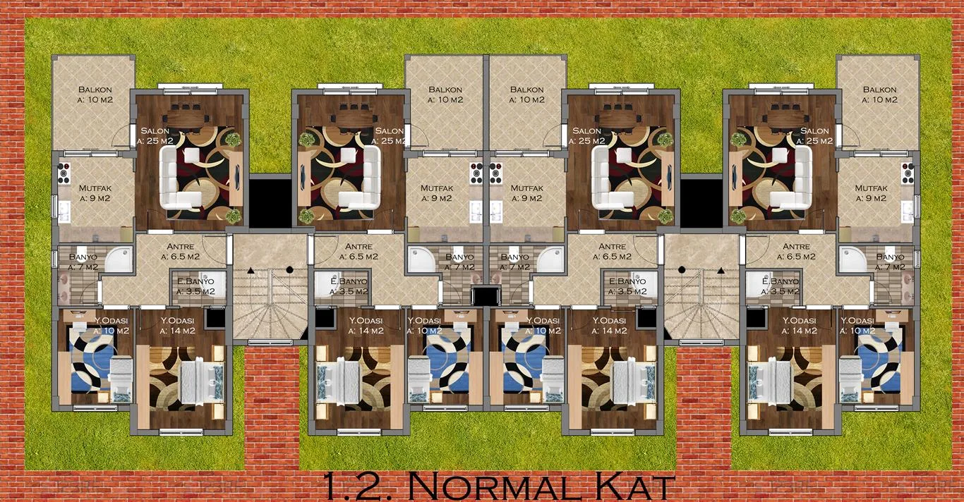 2+1 kat planı
