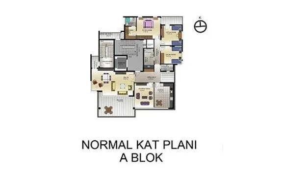 4+1 kat planı